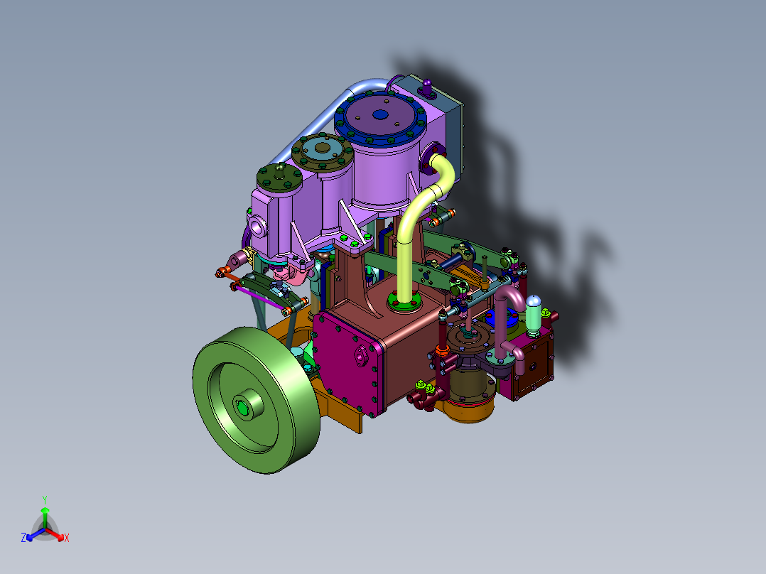 复合循环结构形式蒸汽机