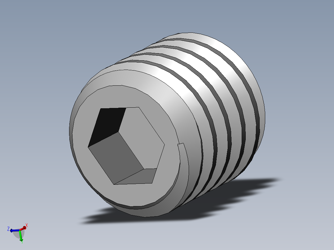 DIN 913-ISO 4026 固定螺钉-M4 L=4.SLDPRT