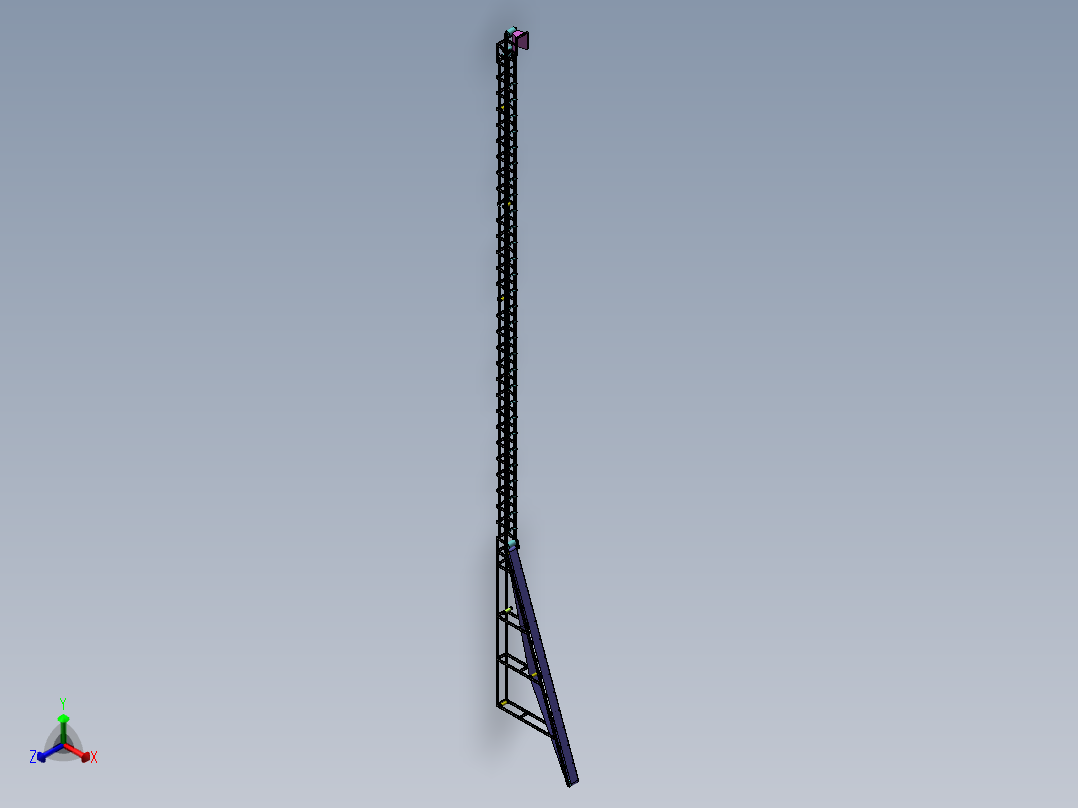 Q416-移动带式输送机的设计【三维SolidWorks】正等轴测图