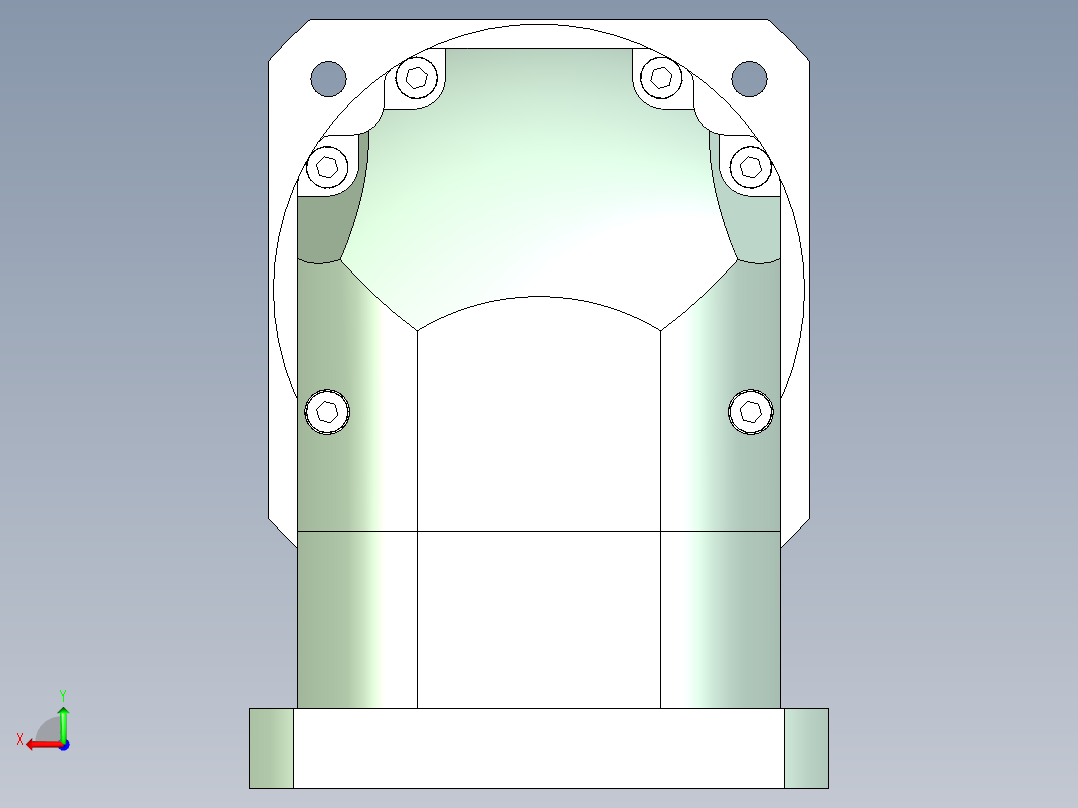 直齿ZPLF160-L1 35-114.3-200-M12.stp后视图