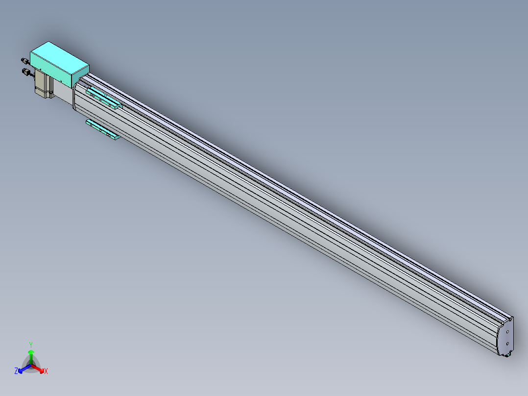 威洛博VBF同步带传动一般环境VBF14-L45-S1750-BR-ZP75-C3正等轴测图