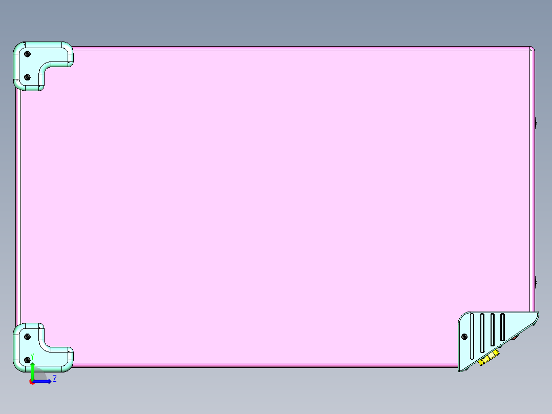 功率放大器4左视图