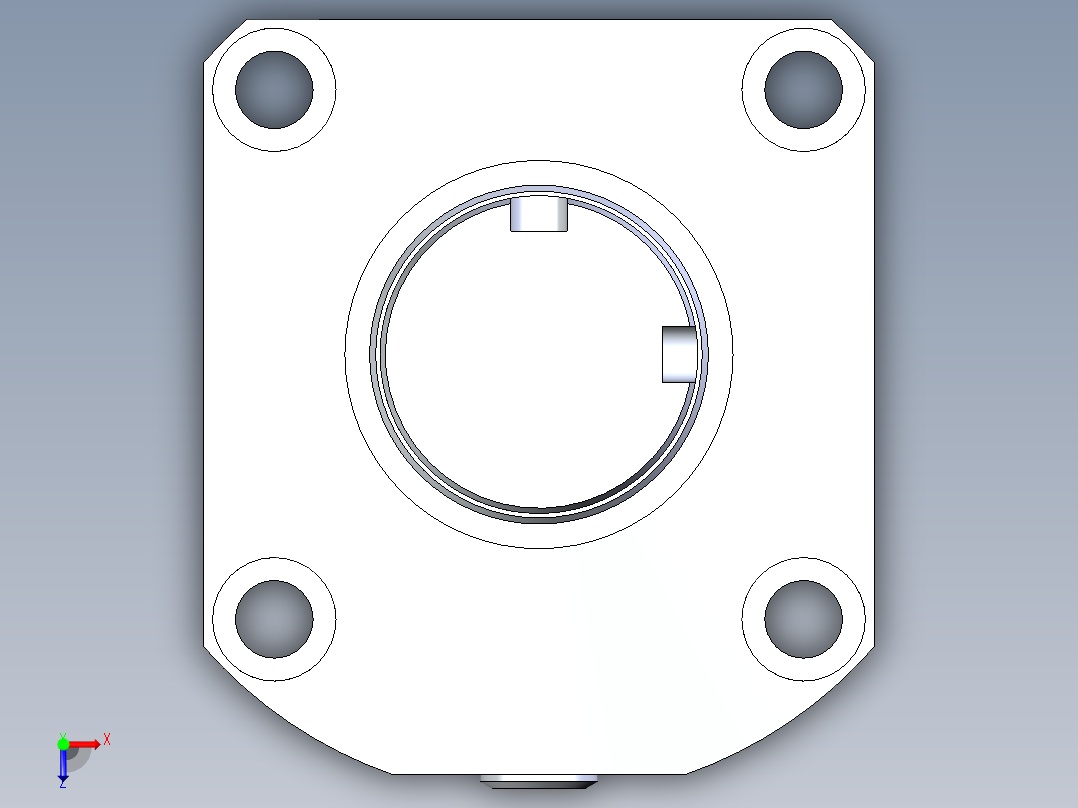 KOSMEKLG0900-GL-F多系列多零件图纸模型俯视图