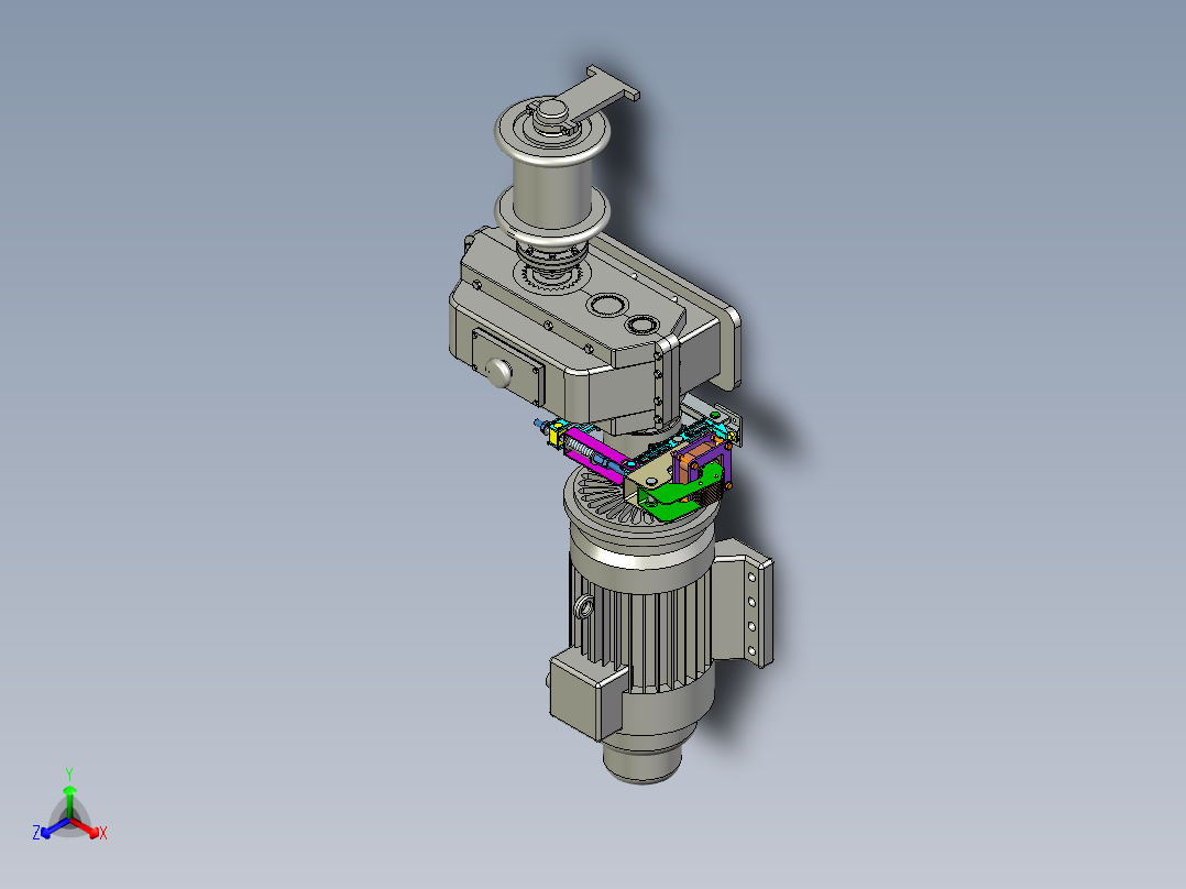 货运绞车--igs正等轴测图