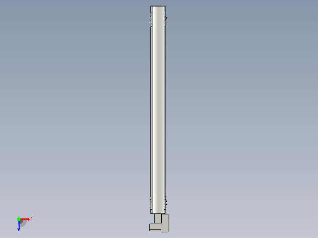 直线模组WG-LHB12-S1450-BR设计图纸俯视图