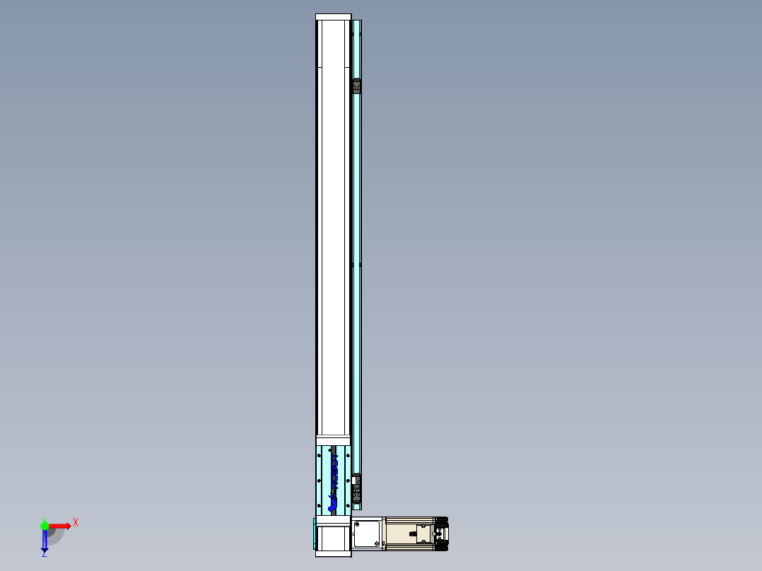 欧规系列-LB6A-L130-S700-BL-ZP40-C3俯视图