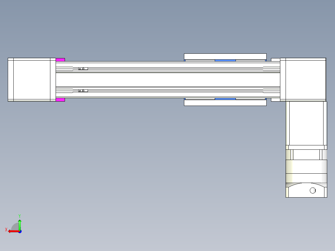 威洛博LB.GB同步带传动--欧规系列GB8-L192-S250-BL-P75-K后视图