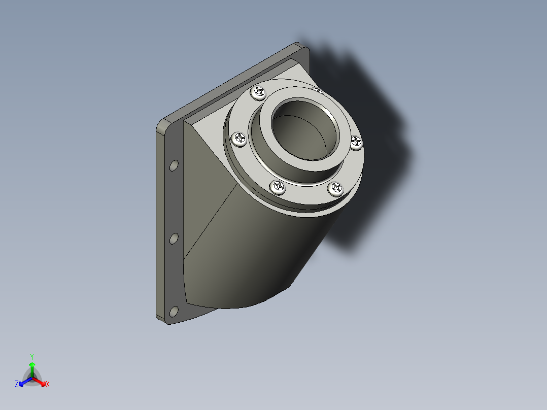 過濾器(側裝型)PLRF+C-3D多系列多零件图纸模型正等轴测图
