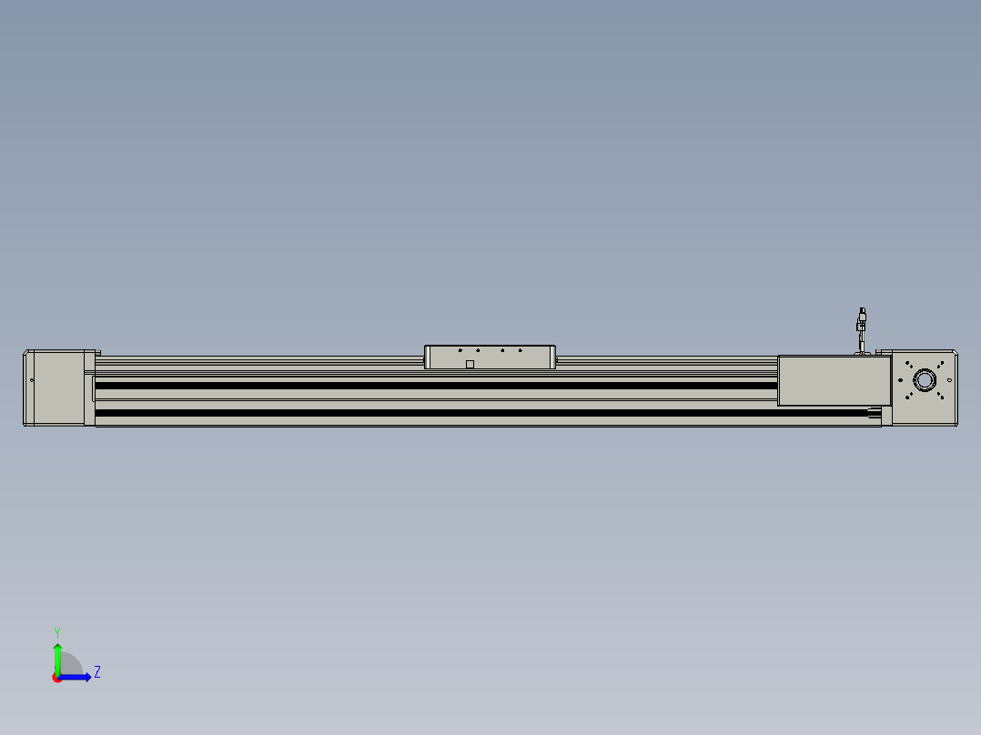 威洛博直线电机模组EB20-L224-S1150-BR-ZP75-MS3-5K左视图