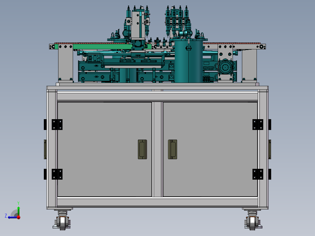 双工位点胶设备sw18右视图