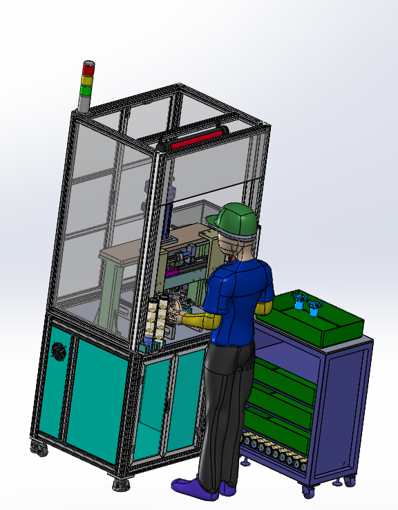 旋片泵支架送拨块自动组装设备sw20可编辑