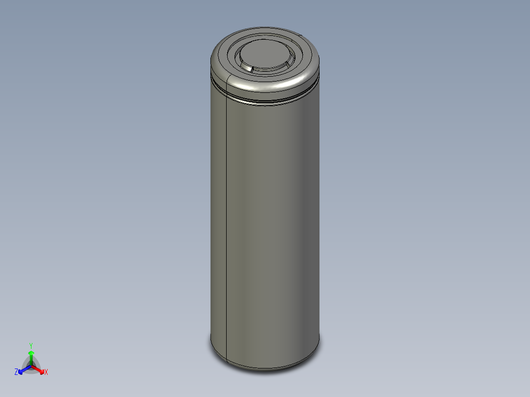 摩利塞尔21700p45b4500mah45a电池正等轴测图
