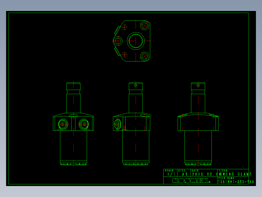 KOSMEKTLA1001-2CL-Y45多系列多零件图纸模型