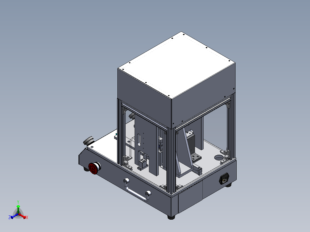 电器元件剪脚机正等轴测图