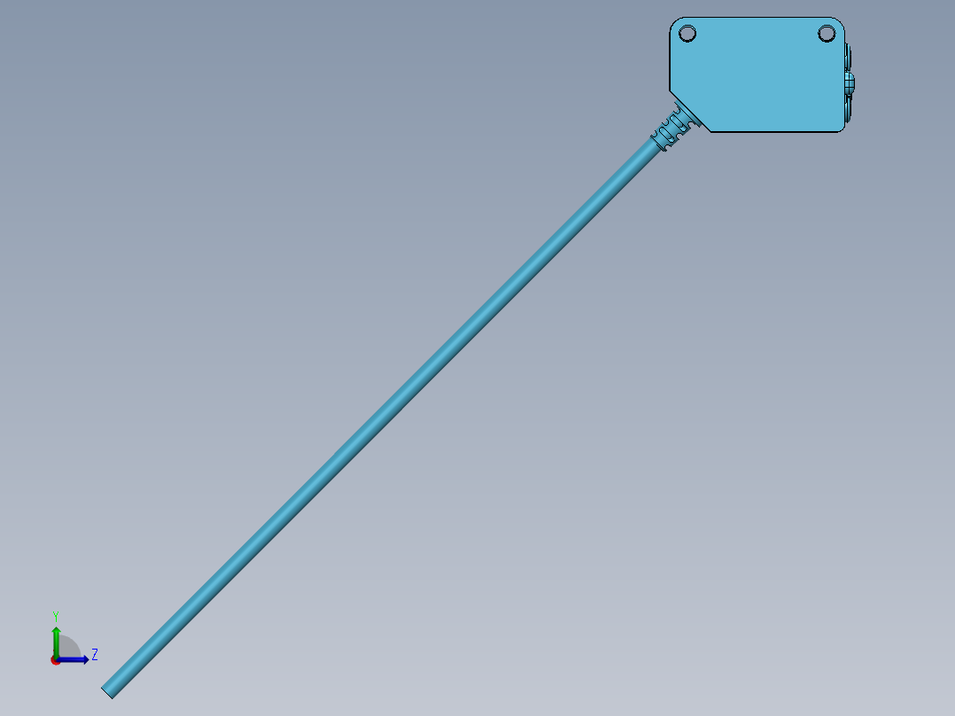 BGS-S30N 最小检测距离30mm，最大检测距离300mm左视图