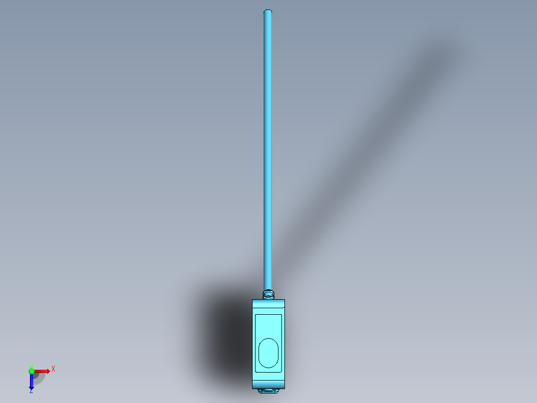 BGS-S30N 最小检测距离30mm，最大检测距离300mm俯视图