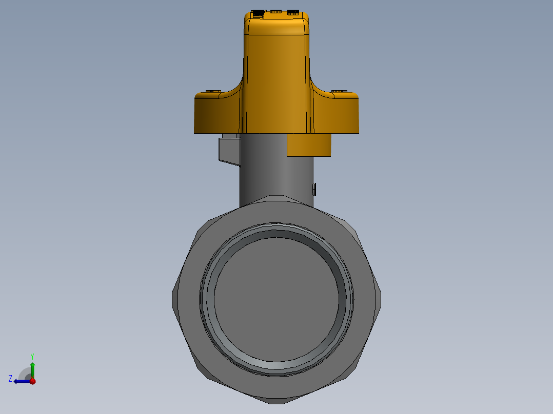燃气连接阀右视图