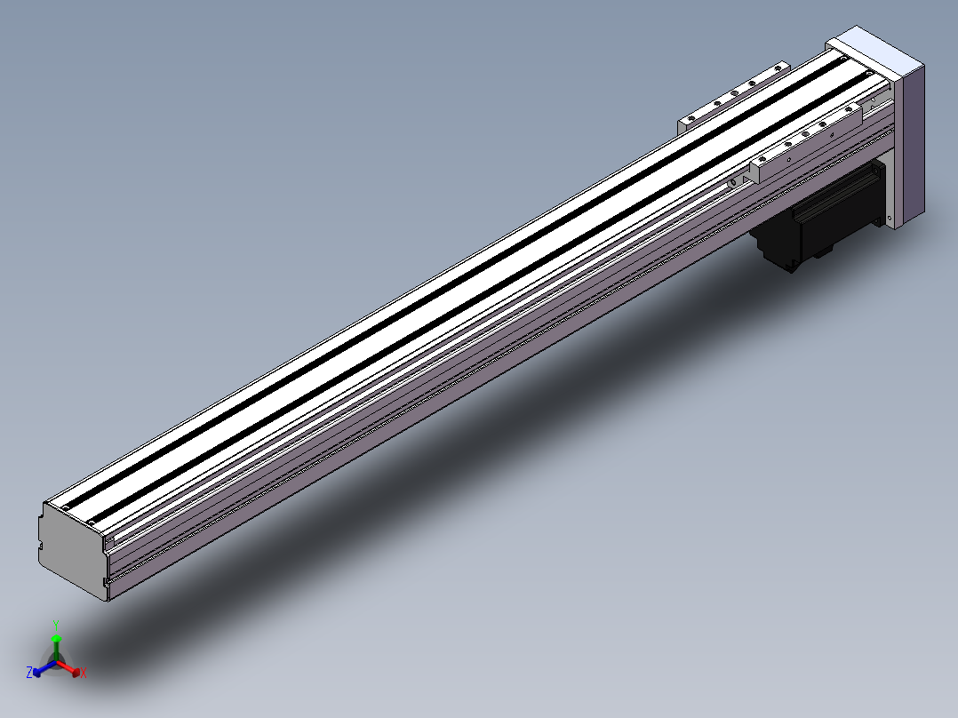 精密模组MY80D-T10-700L-BM-P20B-C4-C正等轴测图