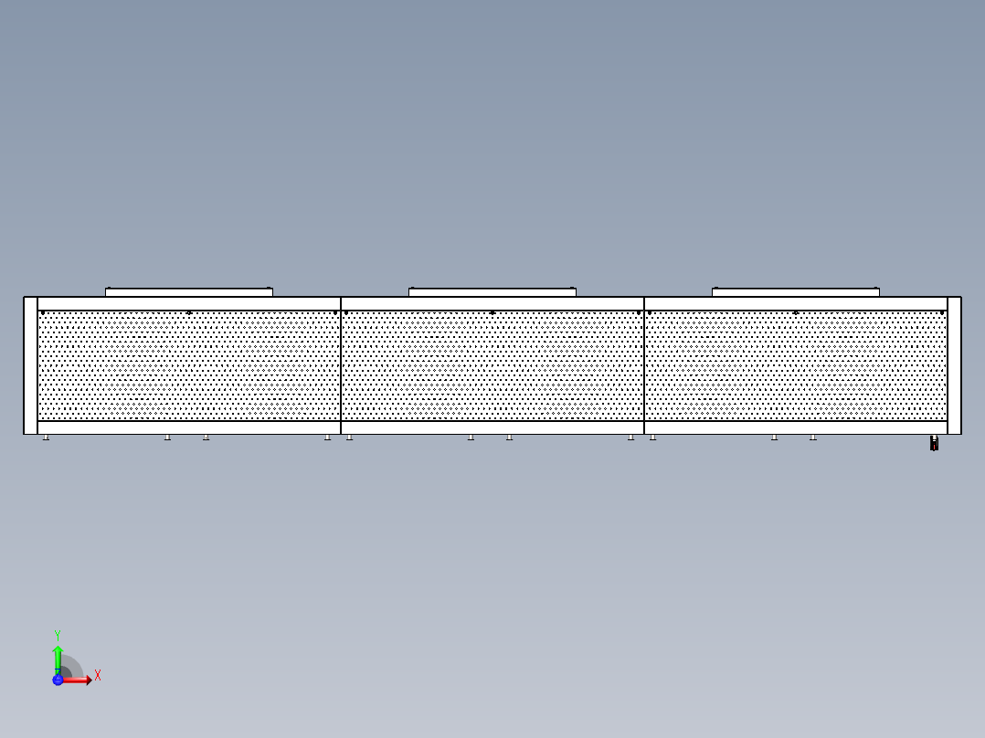 引擎盖总成前视图