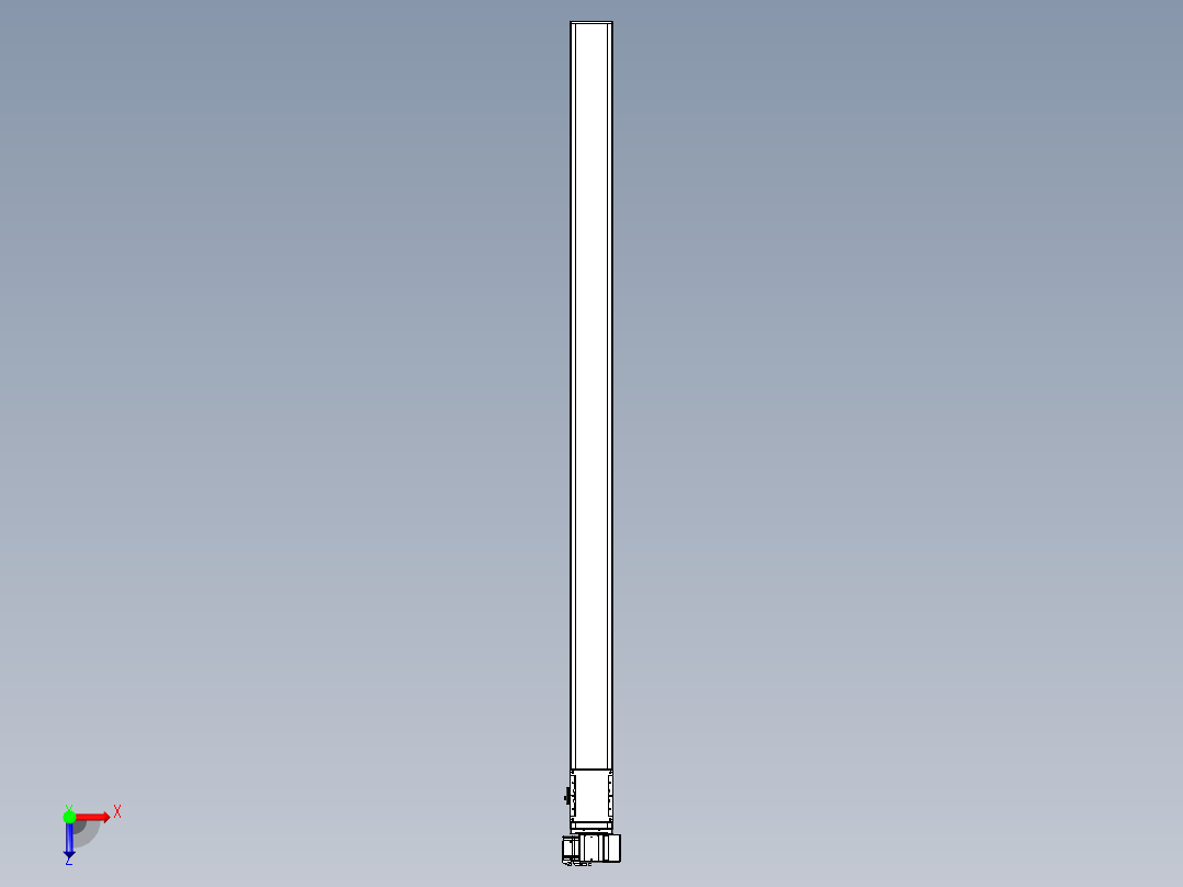 同步带全封闭直线模组TPA-HCB-105D-90-L1750-RP-C-P20-N3俯视图