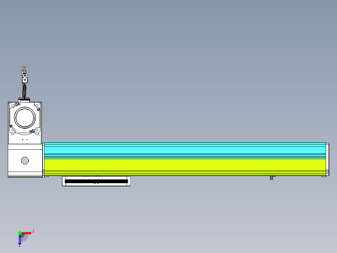 威洛博VBC同步带传动一无尘环境VBC17-L45-S450-BLD-ZP75-C3俯视图