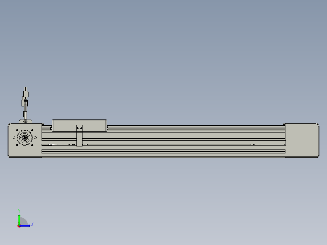威洛博直线电机模组EB6-L140-S400-R-P40-MS3左视图