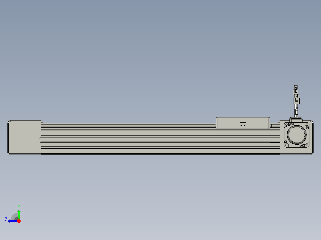 威洛博直线电机模组EB6-L140-S400-R-P40-MS3右视图