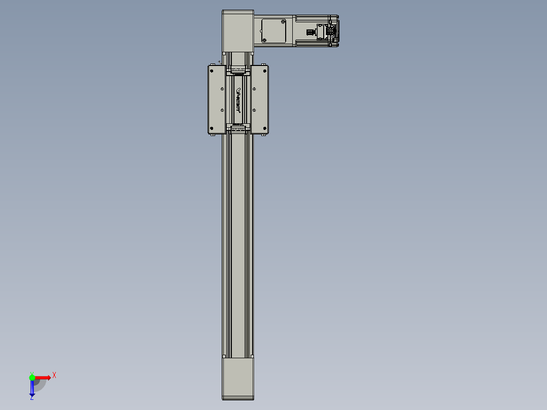 威洛博直线电机模组EB6-L140-S400-R-P40-MS3俯视图