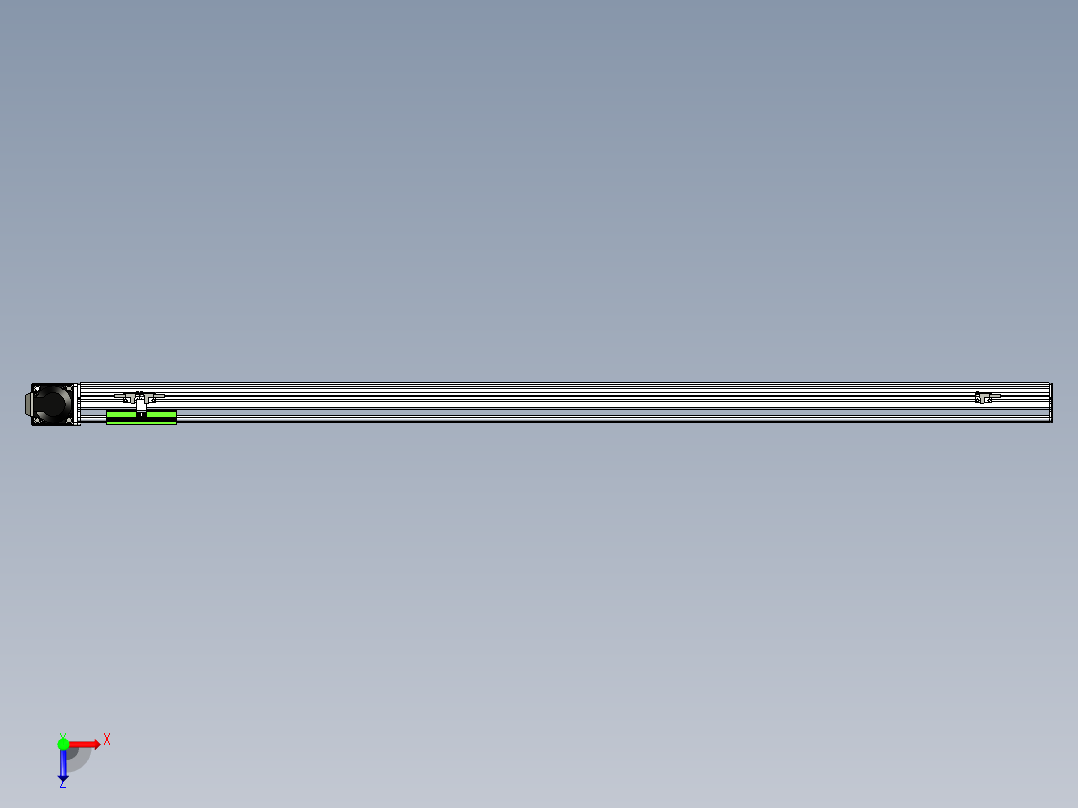 同步带滑台-半封闭B10-L90-S1300-R-P40-D3俯视图