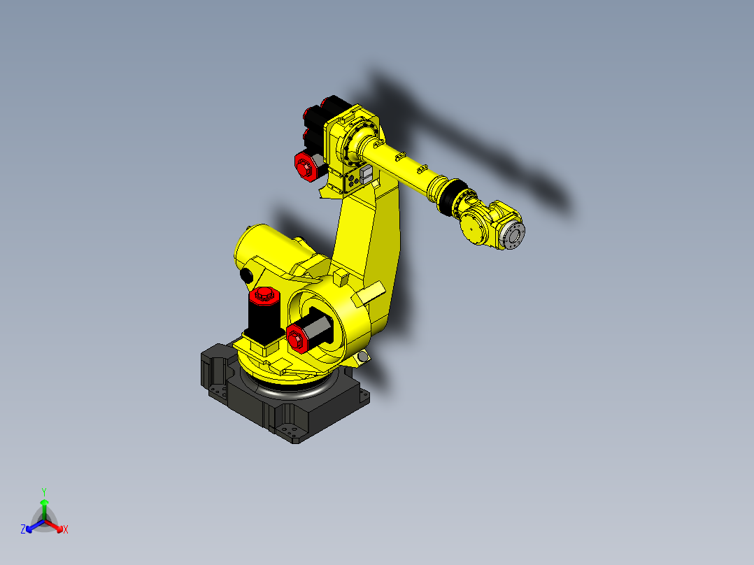 发那科fanuc r2000ia 165f正等轴测图