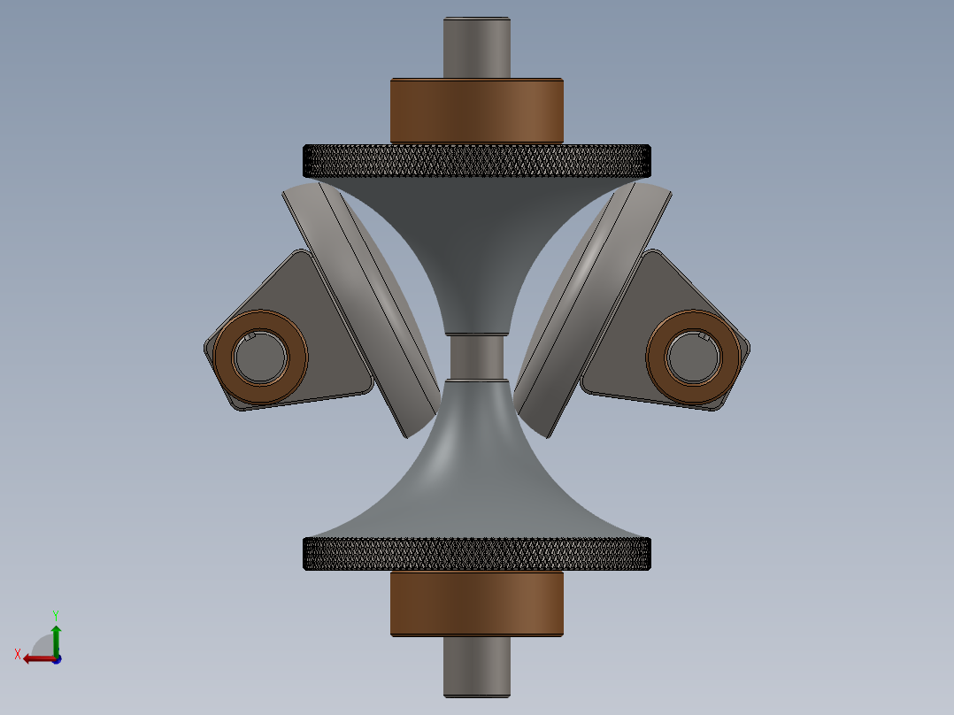 CVT 3无级变速结构3D图纸 多种格式后视图