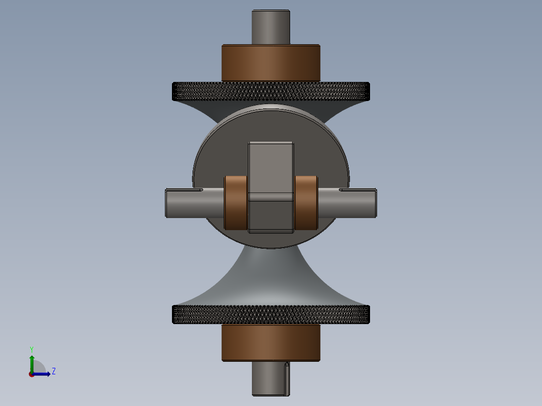 CVT 3无级变速结构3D图纸 多种格式左视图