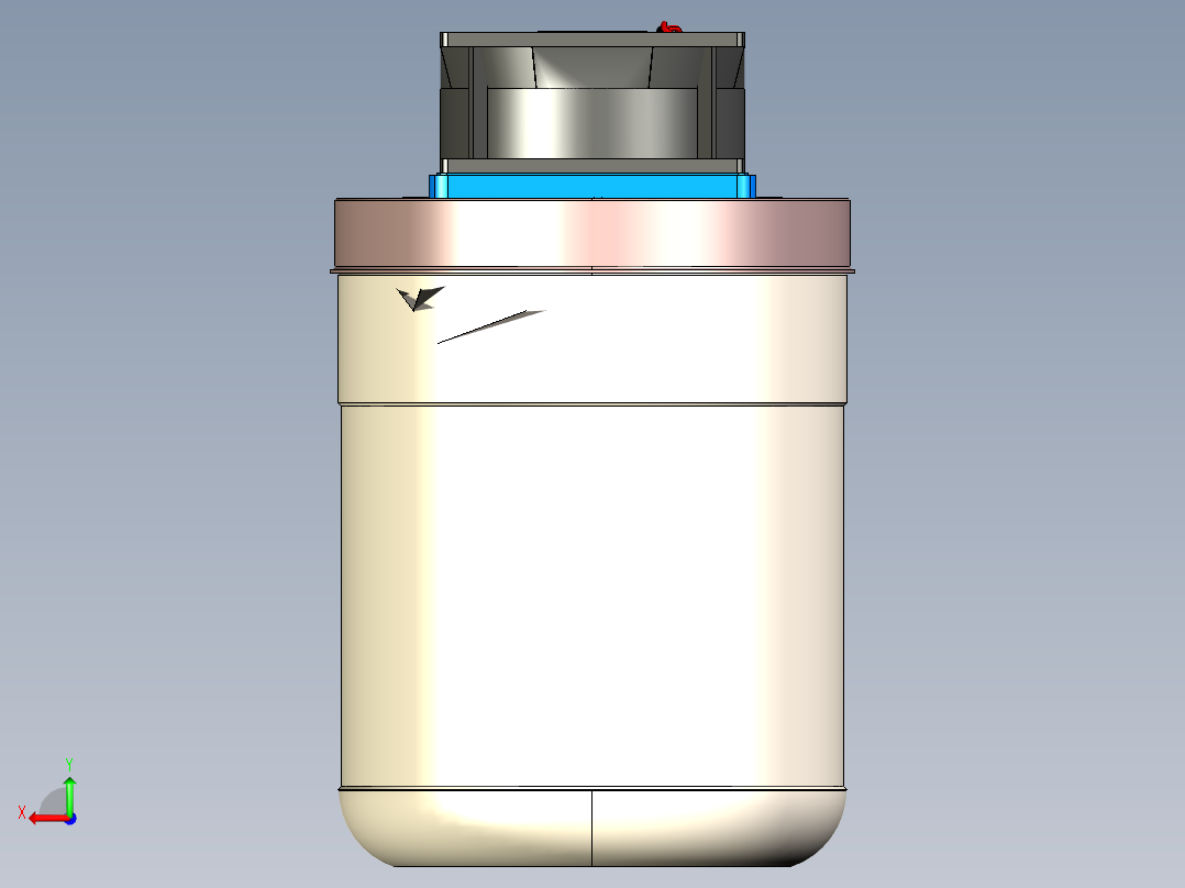小型集尘器后视图