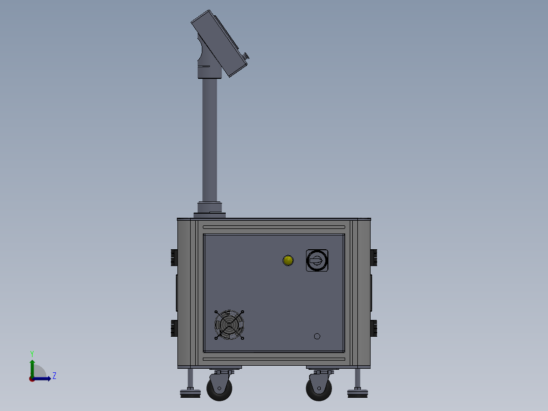 电器柜 电控柜 (76) 机械设计素材左视图