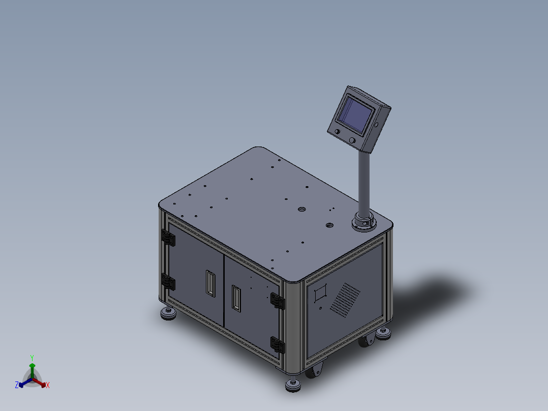电器柜 电控柜 (76) 机械设计素材正等轴测图