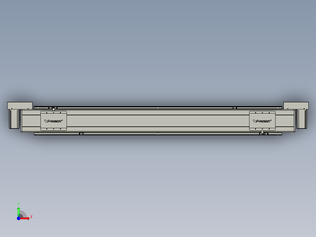 威洛博双电机滑台-VBC14S2-L50-S1100-BLR-P40-C6前视图