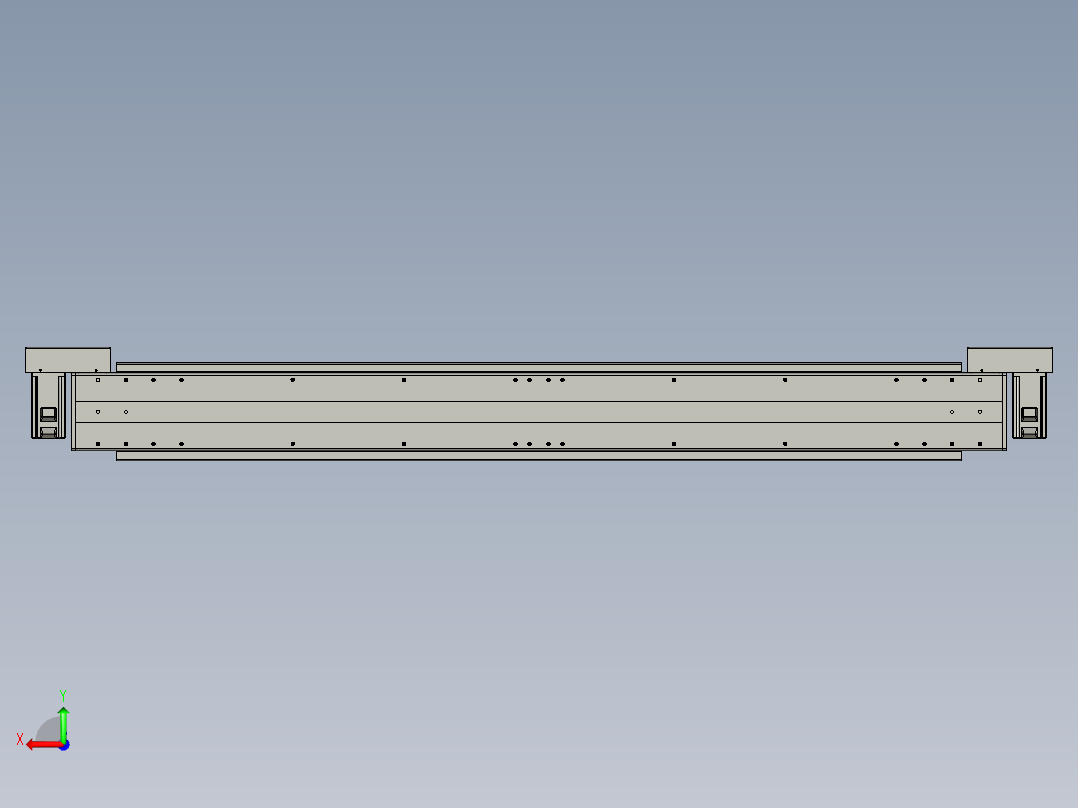 威洛博双电机滑台-VBC14S2-L50-S1100-BLR-P40-C6后视图