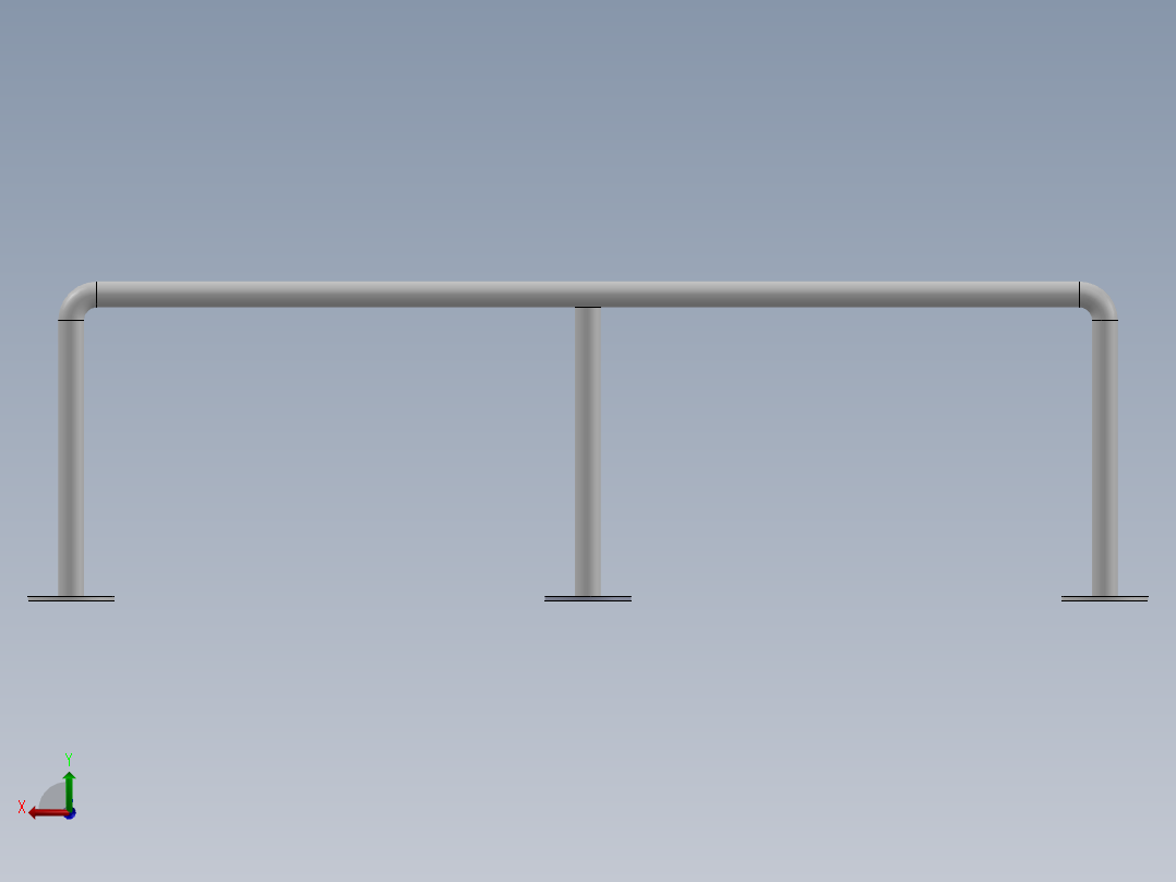 防护栏设计后视图