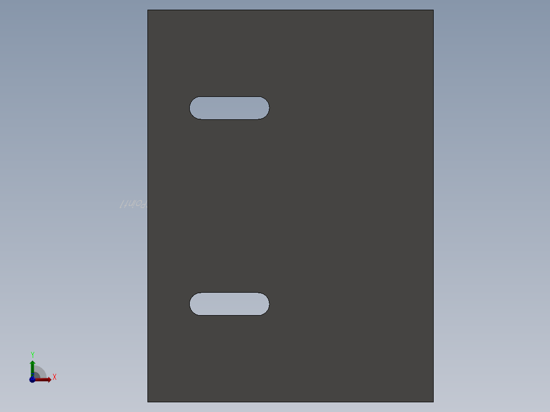 cable duct ending flange前视图