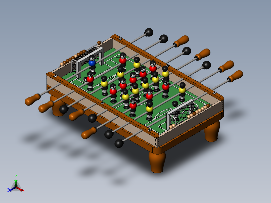 足球台正等轴测图