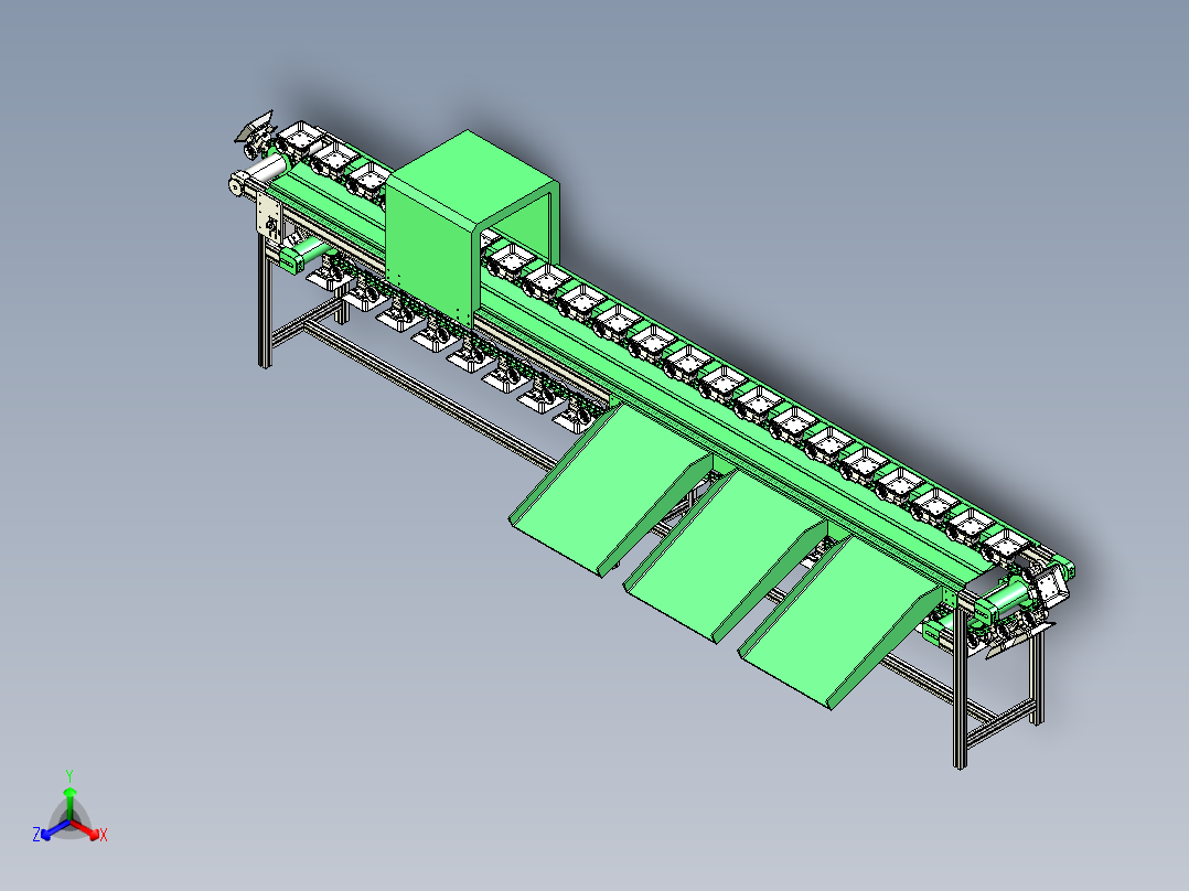 柚子糖度自动分选机设计含三维二维说明书正等轴测图