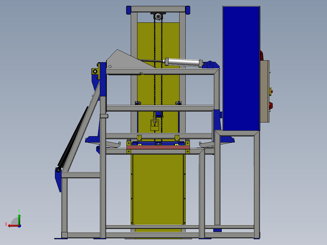 全自动烫金机设备后视图
