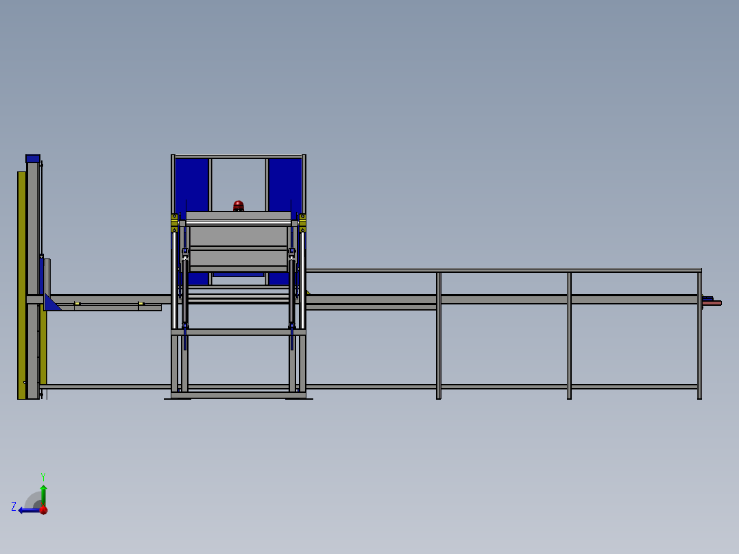 全自动烫金机设备右视图