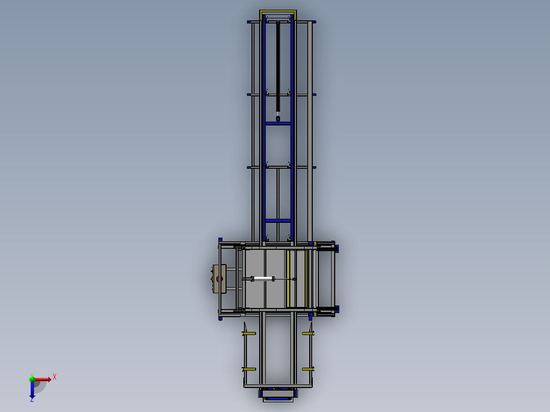 全自动烫金机设备俯视图