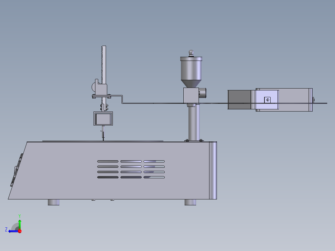 家庭自动炒菜机设计含SW三维及8张CAD图右视图