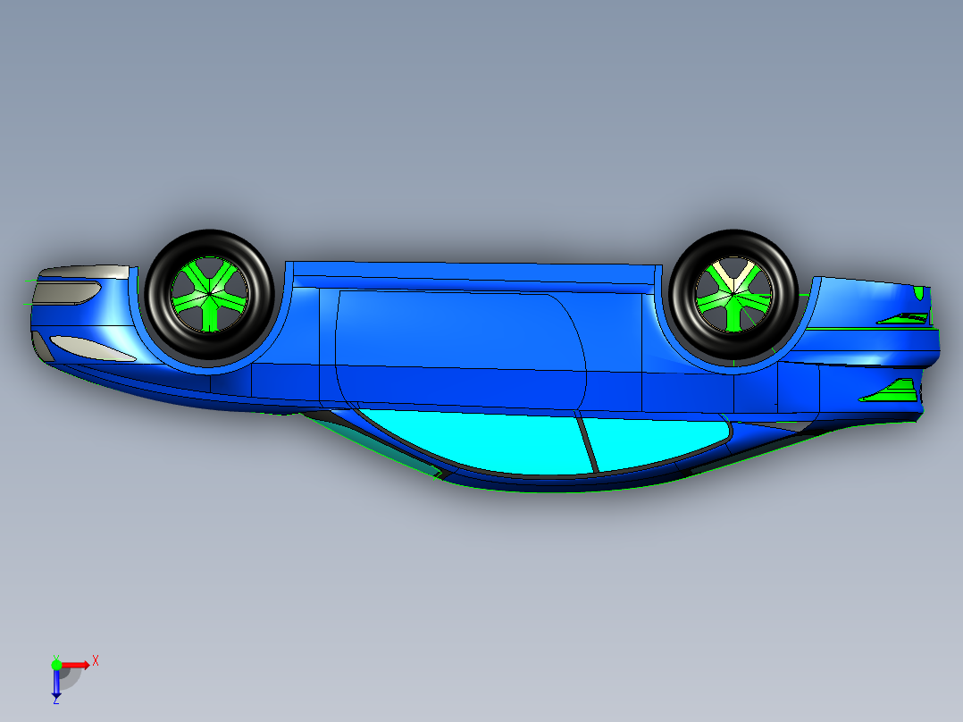 汽车2 (4)俯视图