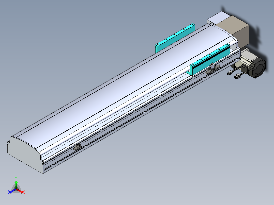 同步带滑台-半封闭B22H-L100-C-S800-LD-P75-D3-N5