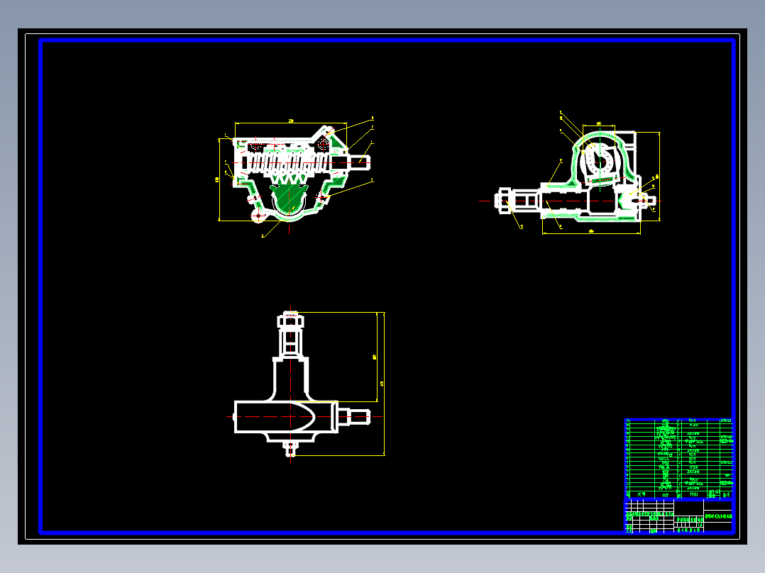 微型汽车循环球式转向器设计含二维说明书