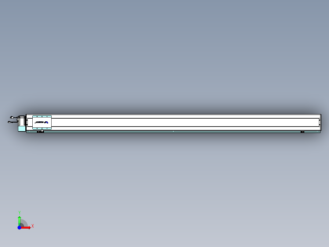 威洛博VBC同步带传动一无尘环境VBC14-L45-S2200-BLU-ZP40-C3前视图