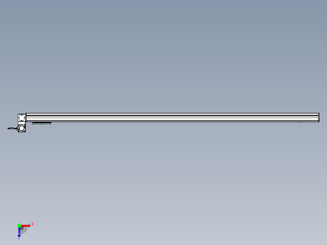 威洛博VBC同步带传动一无尘环境VBC14-L45-S2200-BLU-ZP40-C3俯视图